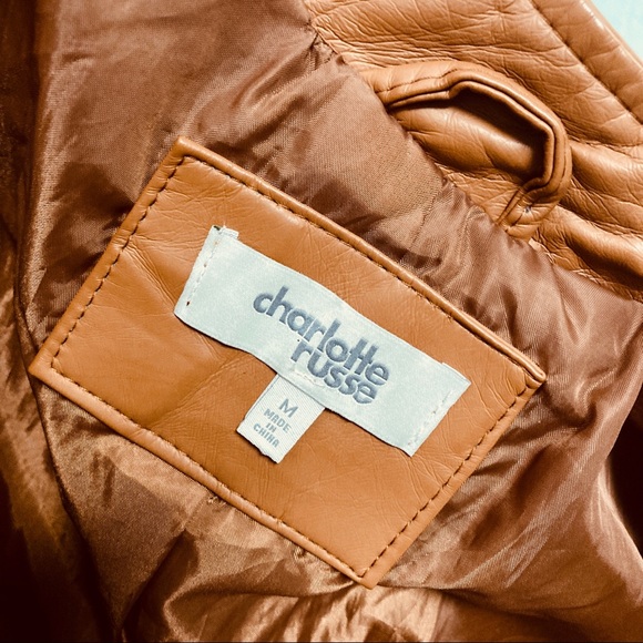 Charlotte Russe Vegan Leather Juniors Jacket, Small - Picture 11 of 12